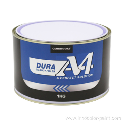 Polyester putty for car repair Quickcoat easy sanding 2K A4 Body Filler automotive refinsih Polyester putty